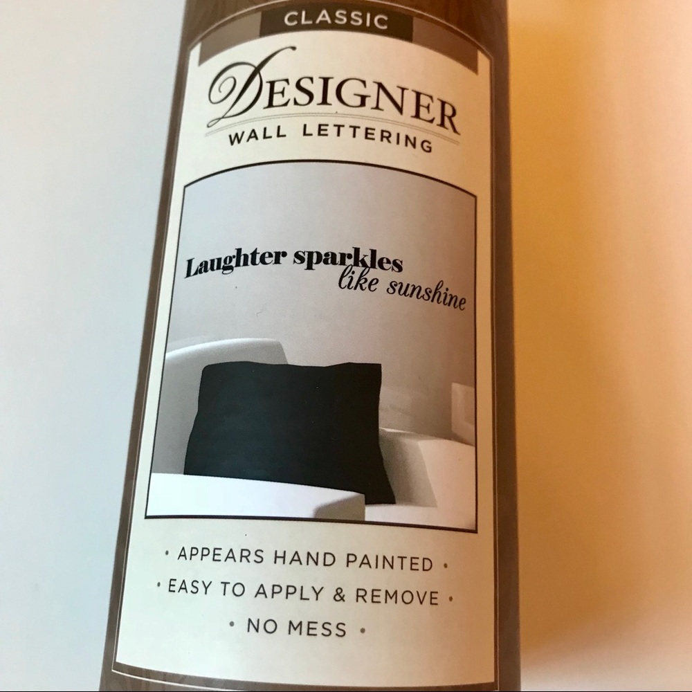 Wall Lettering- “Laughter Sparkles like Sunshine”